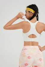 Swiftly Tech Cropped Racerback Workout Bra High Support | Yoga | Gym - B23S0006 - Image 5