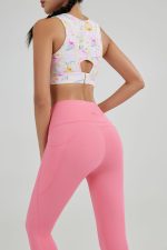 New Fashion UTPALA Multicolor V-Neck Workout Bra High Support | Yoga | Gym - B23P0001 - Image 3