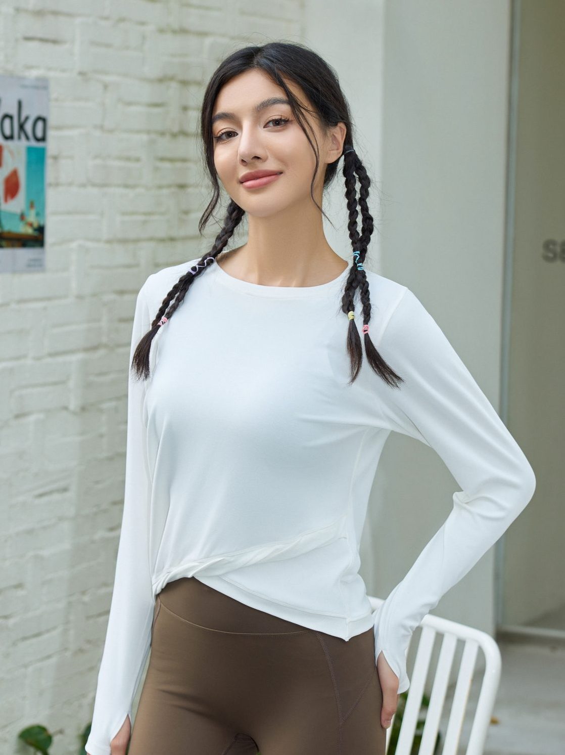 IMG_2800-scaled-e1742545733701.jpg UTPALA Ultralight Waist-Length Long Sleeve T-shirt - 24TS307 - Image 1